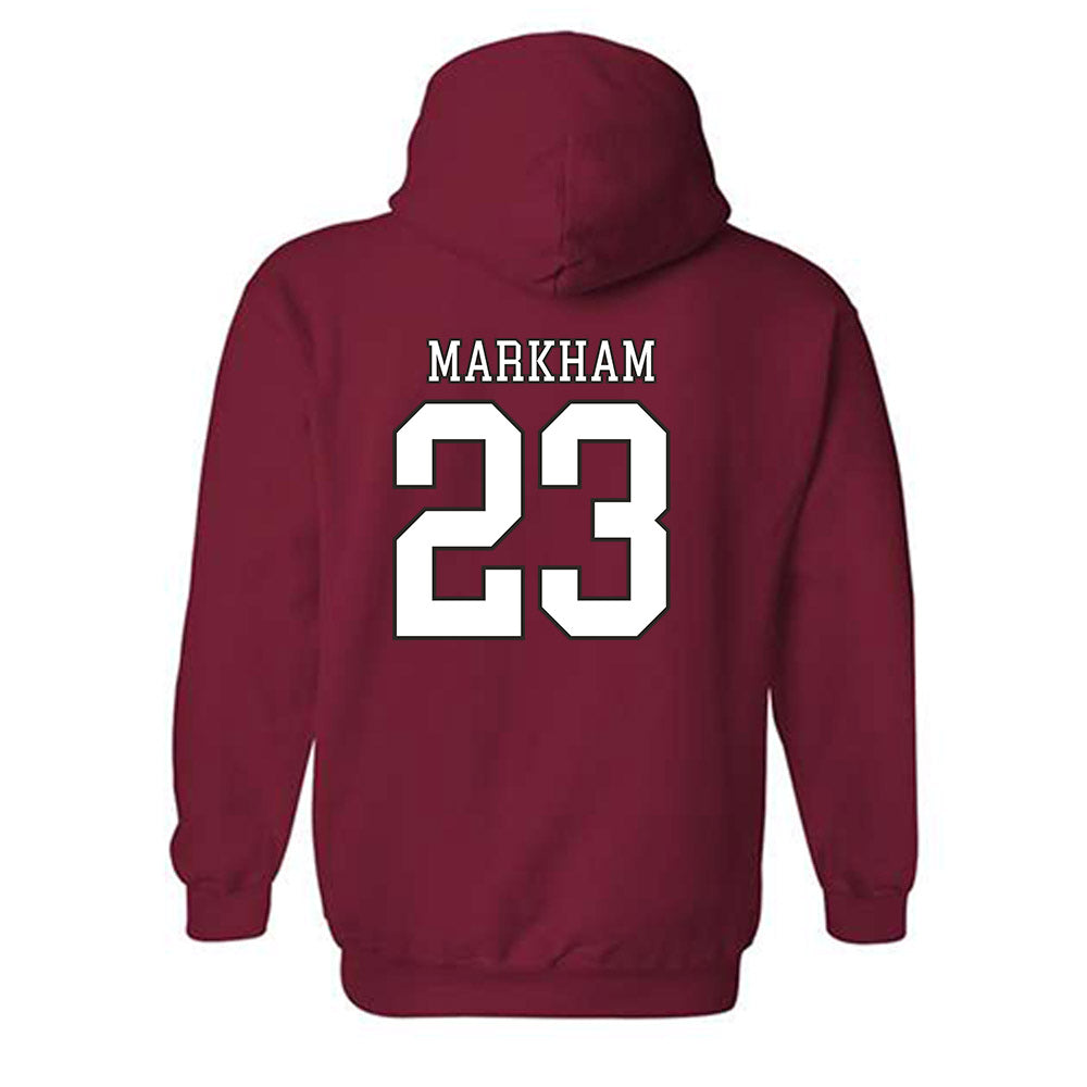 Troy - NCAA Baseball : Houston Markham - Generic Shersey Hooded Sweatshirt-1
