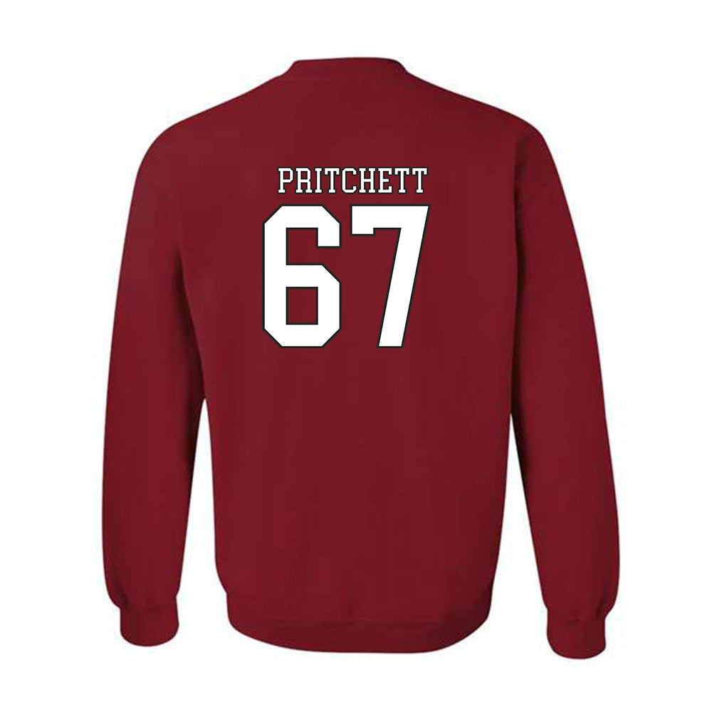 Troy - NCAA Football : Trinton Pritchett - Generic Shersey Crewneck Sweatshirt-1