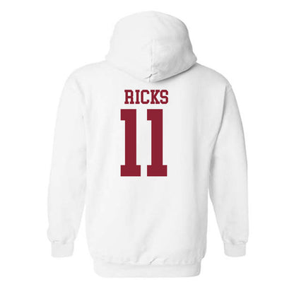 Troy - NCAA Softball : Kyye Ricks - Generic Shersey Hooded Sweatshirt-1