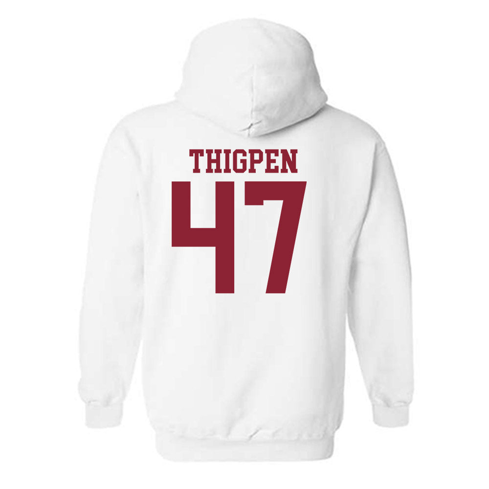 Troy - NCAA Baseball : Noah Thigpen - Generic Shersey Hooded Sweatshirt