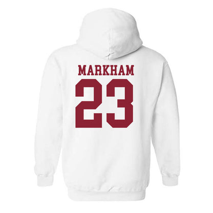 Troy - NCAA Baseball : Houston Markham - Generic Shersey Hooded Sweatshirt-1