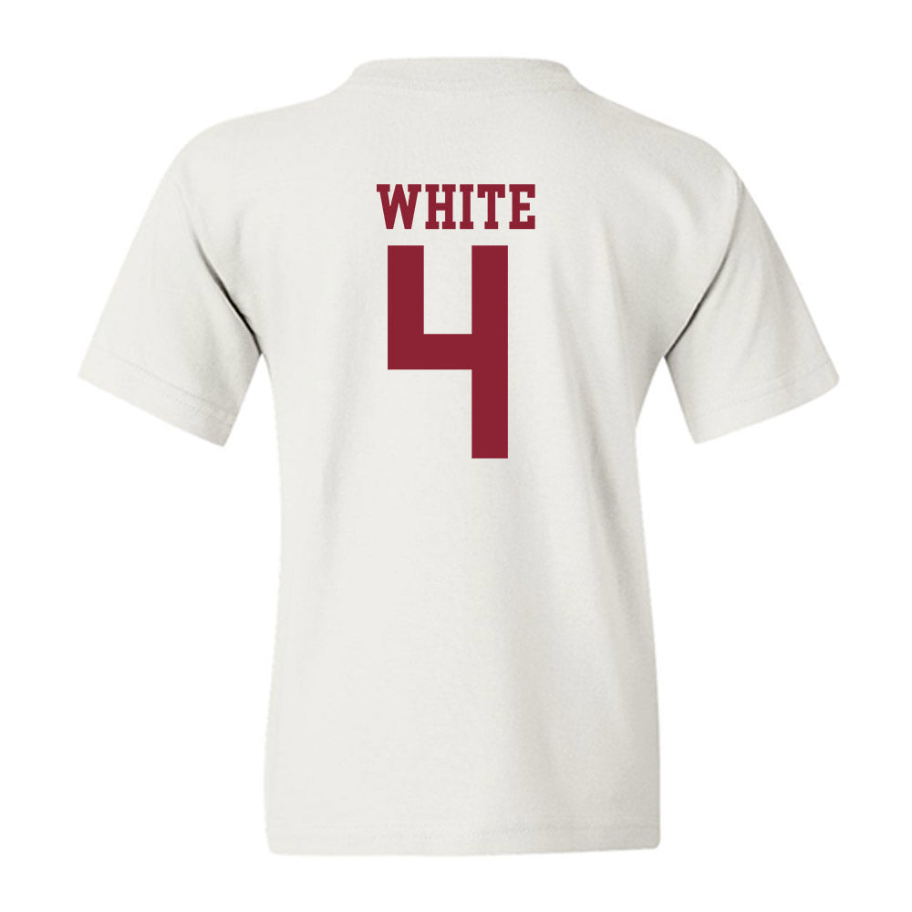 Troy - NCAA Football : Noreel White - Generic Shersey Youth T-Shirt-1