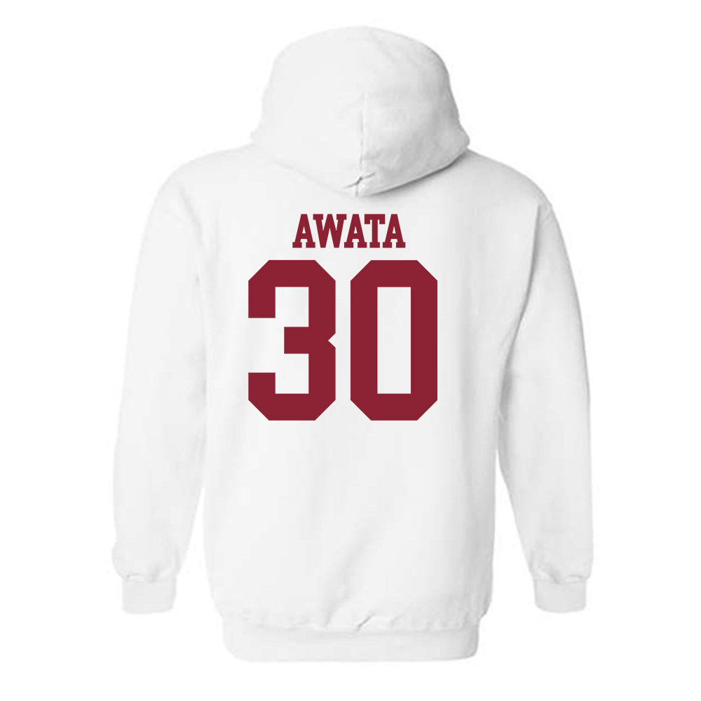 Troy - NCAA Men's Basketball : Hikaru Awata - Generic Shersey Hooded Sweatshirt-1