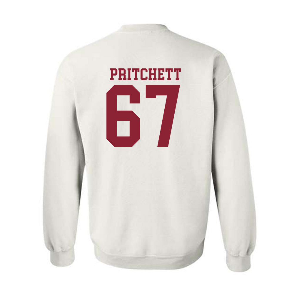 Troy - NCAA Football : Trinton Pritchett - Generic Shersey Crewneck Sweatshirt-1