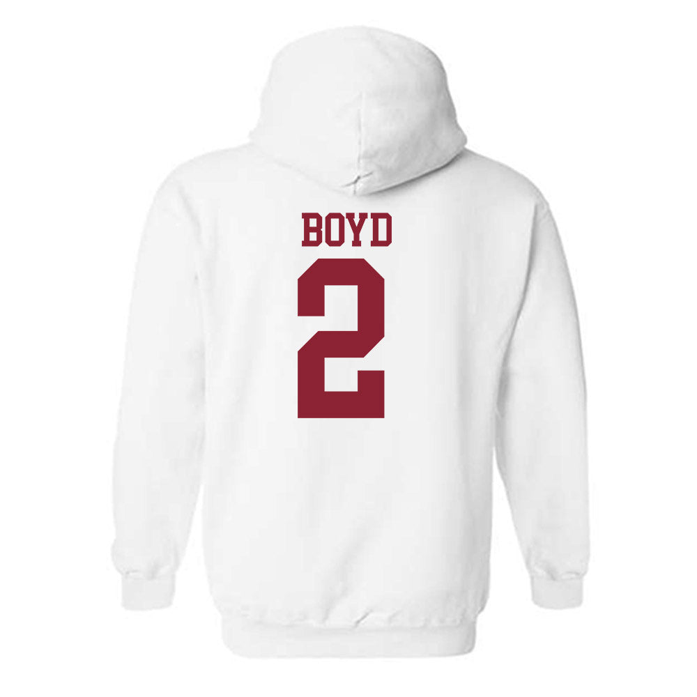 Troy - NCAA Football : Jywon Boyd - Generic Shersey Hooded Sweatshirt-1