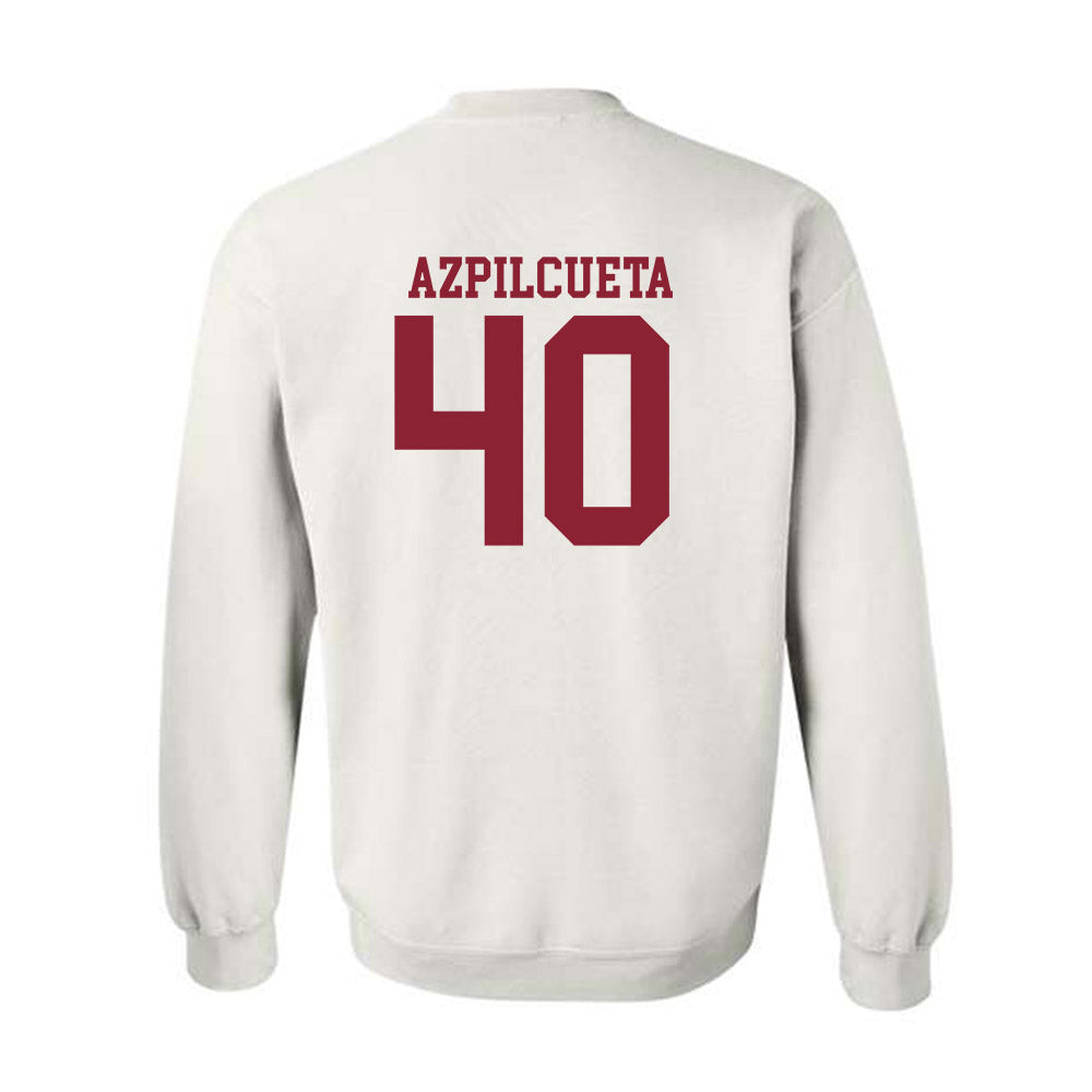 Troy - NCAA Baseball : Nico Azpilcueta - Generic Shersey Crewneck Sweatshirt-1
