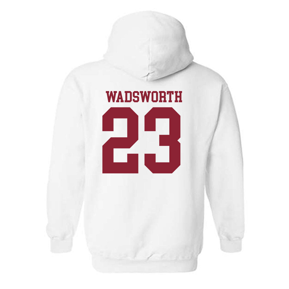 Troy - NCAA Men's Basketball : Tucker Wadsworth - Generic Shersey Hooded Sweatshirt-1
