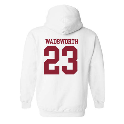 Troy - NCAA Men's Basketball : Tucker Wadsworth - Generic Shersey Hooded Sweatshirt-1