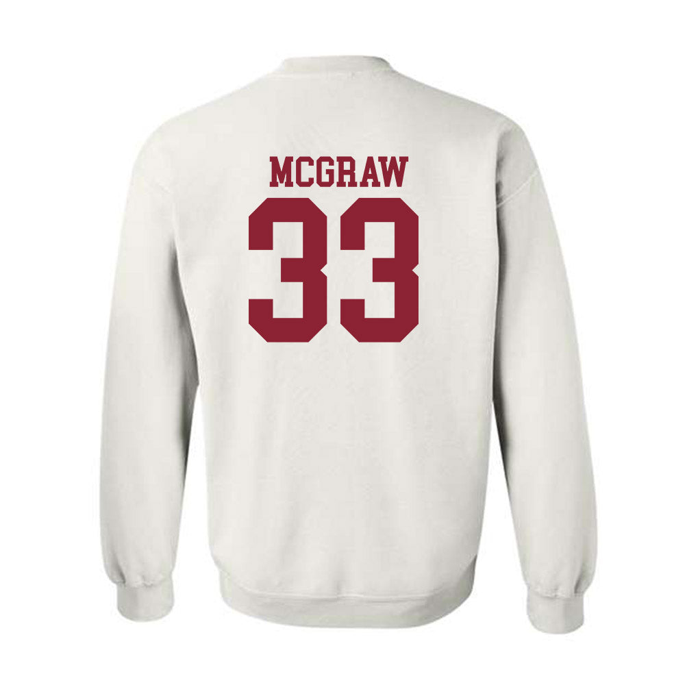 Troy - NCAA Baseball : Ty McGraw - Generic Shersey Crewneck Sweatshirt-1