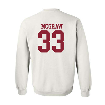 Troy - NCAA Baseball : Ty McGraw - Generic Shersey Crewneck Sweatshirt-1