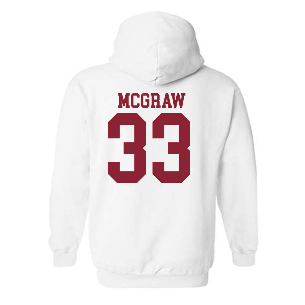 Troy - NCAA Baseball : Ty McGraw - Generic Shersey Hooded Sweatshirt-1