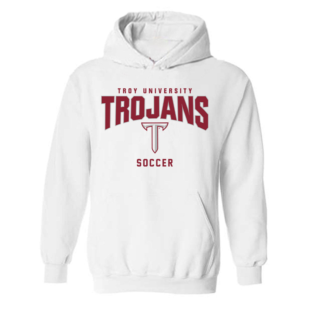 Troy - NCAA Women's Soccer : Aiden Bailey - Generic Shersey Hooded Sweatshirt-0
