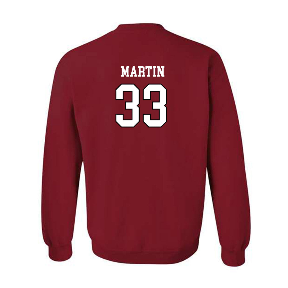 Troy - NCAA Women's Basketball : Taliah Martin - Cardinal Red Crewneck Sweatshirt-1