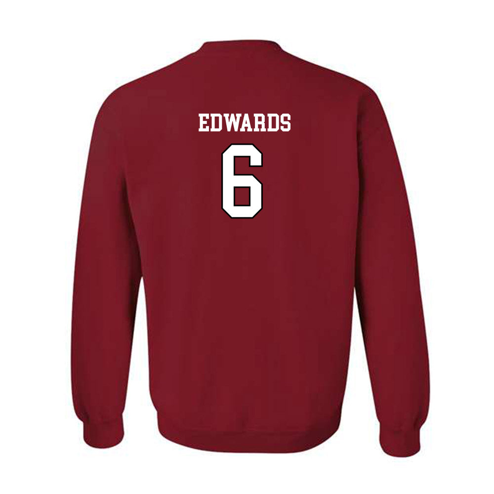 Troy - NCAA Women's Basketball : Shakirah Edwards - Cardinal Red Crewneck Sweatshirt-1