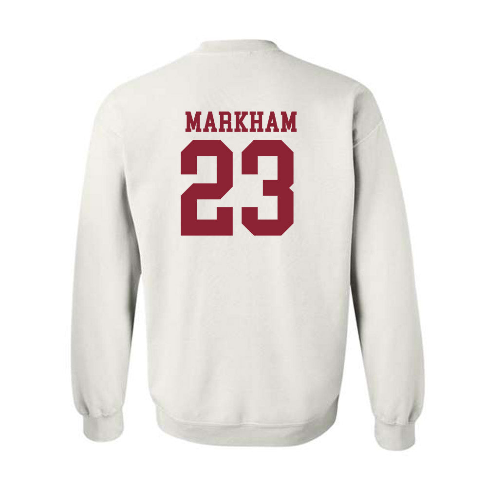Troy - NCAA Baseball : Houston Markham - Generic Sports Shersey Crewneck Sweatshirt-1
