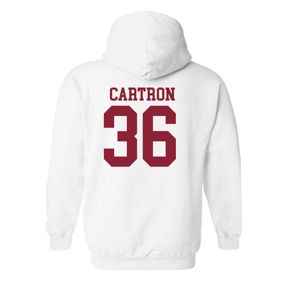 Troy - NCAA Baseball : Chase Cartron - Generic Sports Shersey Hooded Sweatshirt-1