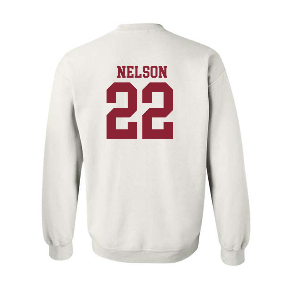 Troy - NCAA Baseball : Drew Nelson - Generic Sports Shersey Crewneck Sweatshirt-1