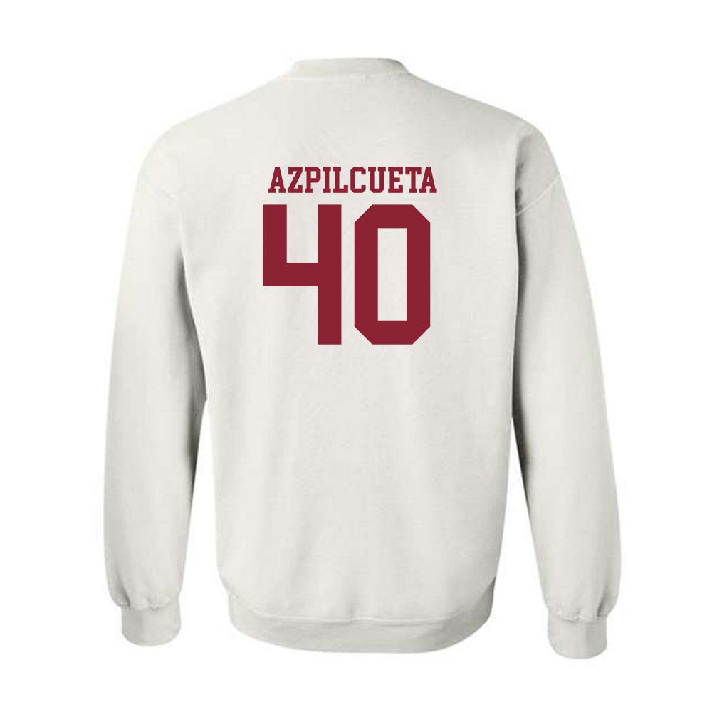 Troy - NCAA Baseball : Nico Azpilcueta - Generic Sports Shersey Crewneck Sweatshirt-1