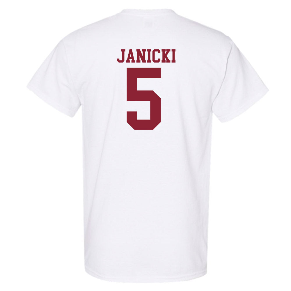 Troy - NCAA Baseball : James Janicki - Generic Sports Shersey T-Shirt-1