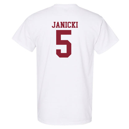Troy - NCAA Baseball : James Janicki - Generic Sports Shersey T-Shirt-1