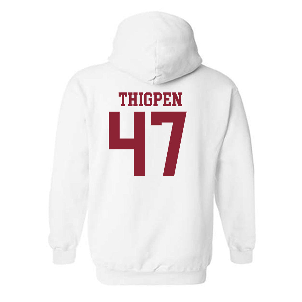Troy - NCAA Baseball : Noah Thigpen - Generic Sports Shersey Hooded Sweatshirt