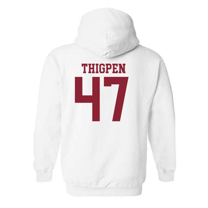 Troy - NCAA Baseball : Noah Thigpen - Generic Sports Shersey Hooded Sweatshirt