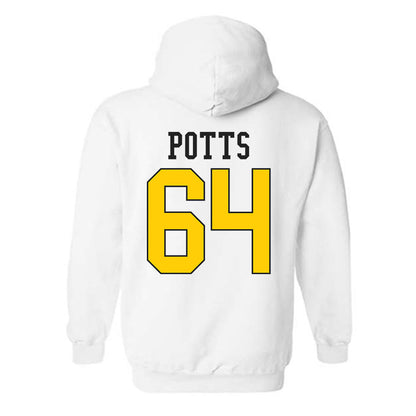 App State - NCAA Football : Jarvis Potts - Generic Shersey Hooded Sweatshirt-1