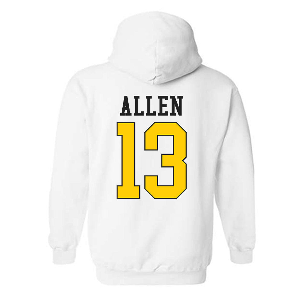 App State - NCAA Men's Basketball : Corbin Allen - Generic Shersey Hooded Sweatshirt-1
