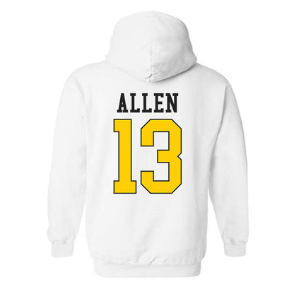 App State - NCAA Men's Basketball : Corbin Allen - Generic Shersey Hooded Sweatshirt-1