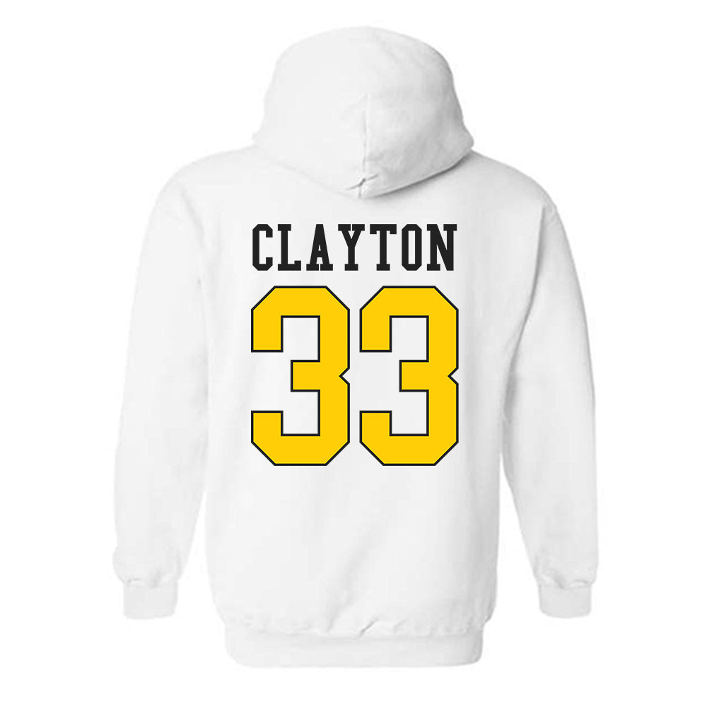 App State - NCAA Men's Basketball : Grant Clayton - Generic Shersey Hooded Sweatshirt-1