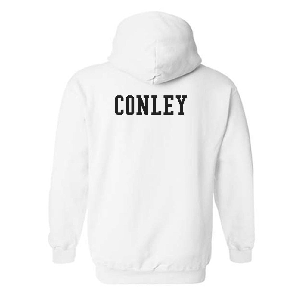 App State - NCAA Football : Khalil Conley - Generic Shersey Hooded Sweatshirt-1