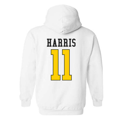 App State - NCAA Football : Jordan Harris - Generic Shersey Hooded Sweatshirt-1