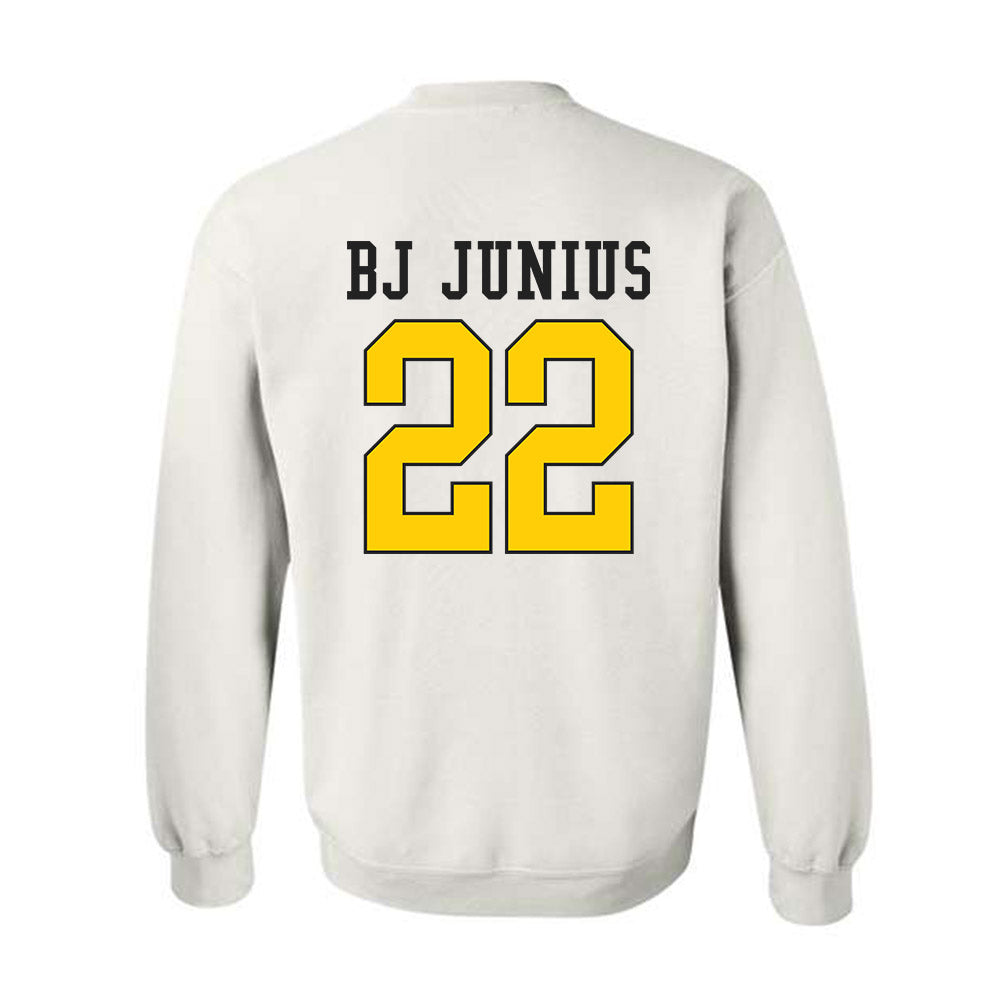 App State - NCAA Football : Bryant "BJ" Junius - Generic Shersey Crewneck Sweatshirt-1