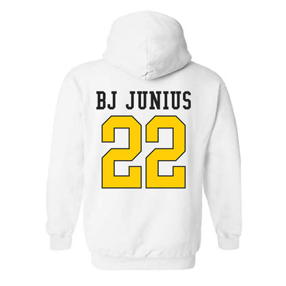 App State - NCAA Football : Bryant "BJ" Junius - Generic Shersey Hooded Sweatshirt-1