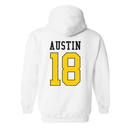 App State - NCAA Football : Kamauri Austin - Generic Shersey Hooded Sweatshirt-1