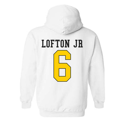 App State - NCAA Football : Christopher Lofton jr - Generic Shersey Hooded Sweatshirt-1