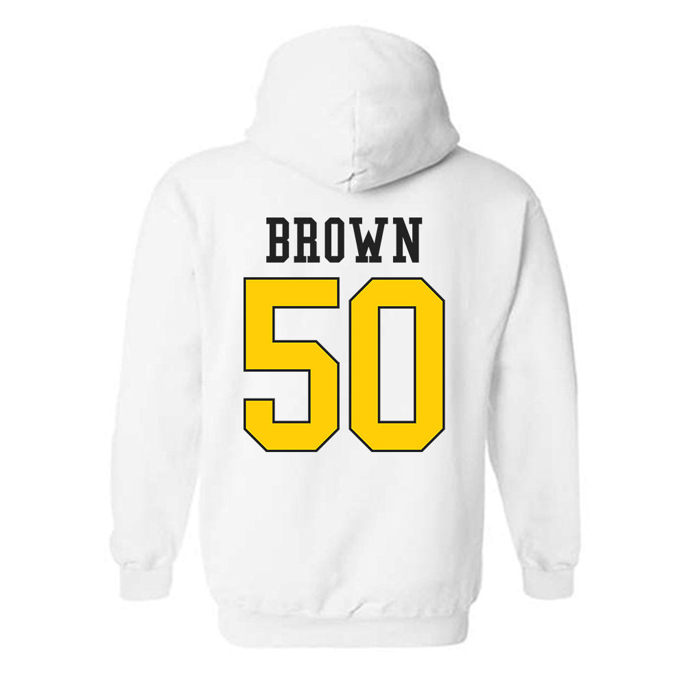 App State - NCAA Football : Jehchys Brown - Generic Shersey Hooded Sweatshirt-1