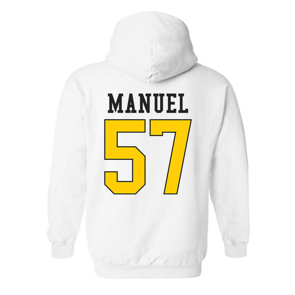 App State - NCAA Football : Devon Manuel - Generic Shersey Hooded Sweatshirt-1