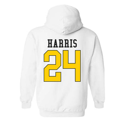 App State - NCAA Baseball : Everette Harris - Generic Shersey Hooded Sweatshirt-1