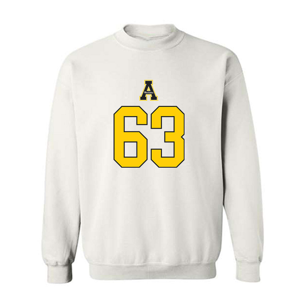 App State - NCAA Football : Scottland Dover - Generic Shersey Crewneck Sweatshirt-0