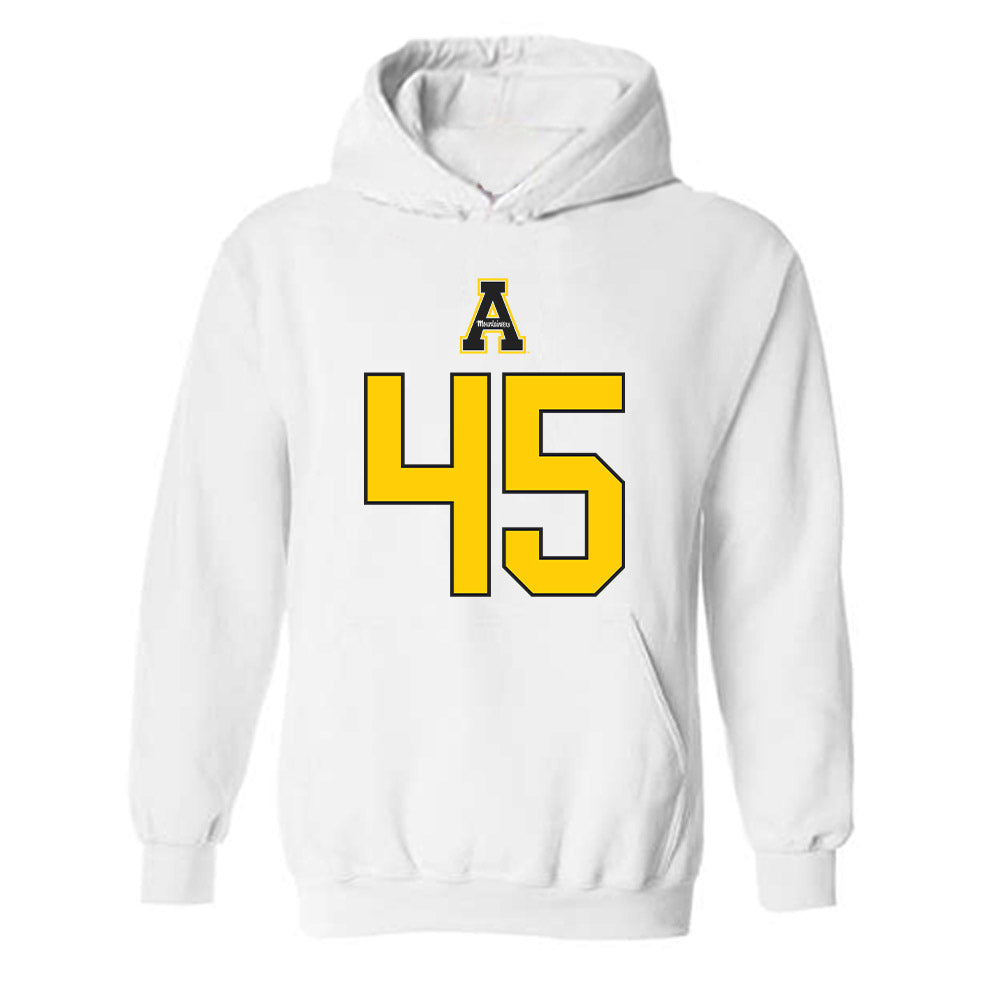 App State - NCAA Football : Gavin Barber - Generic Shersey Hooded Sweatshirt-0