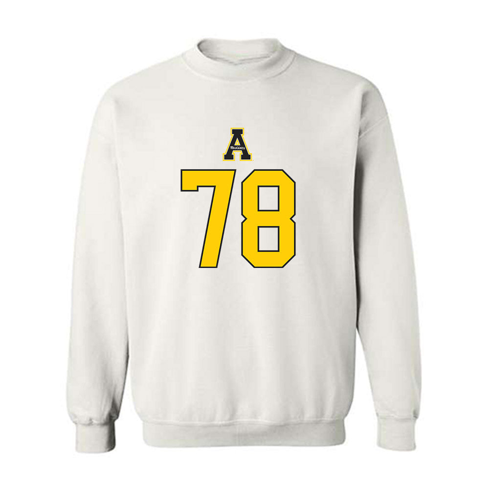 App State - NCAA Football : Tyriq Poindexter - Generic Shersey Crewneck Sweatshirt-0