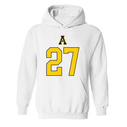 App State - NCAA Baseball : Tank Yaghoubi - Generic Shersey Hooded Sweatshirt-0