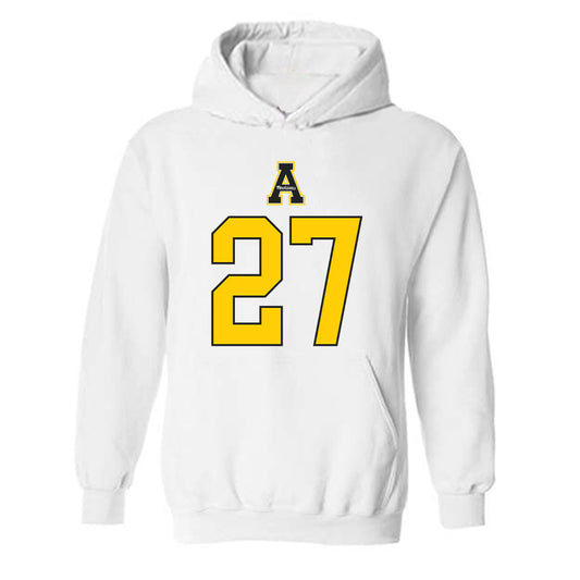 App State - NCAA Baseball : Tank Yaghoubi - Generic Shersey Hooded Sweatshirt-0