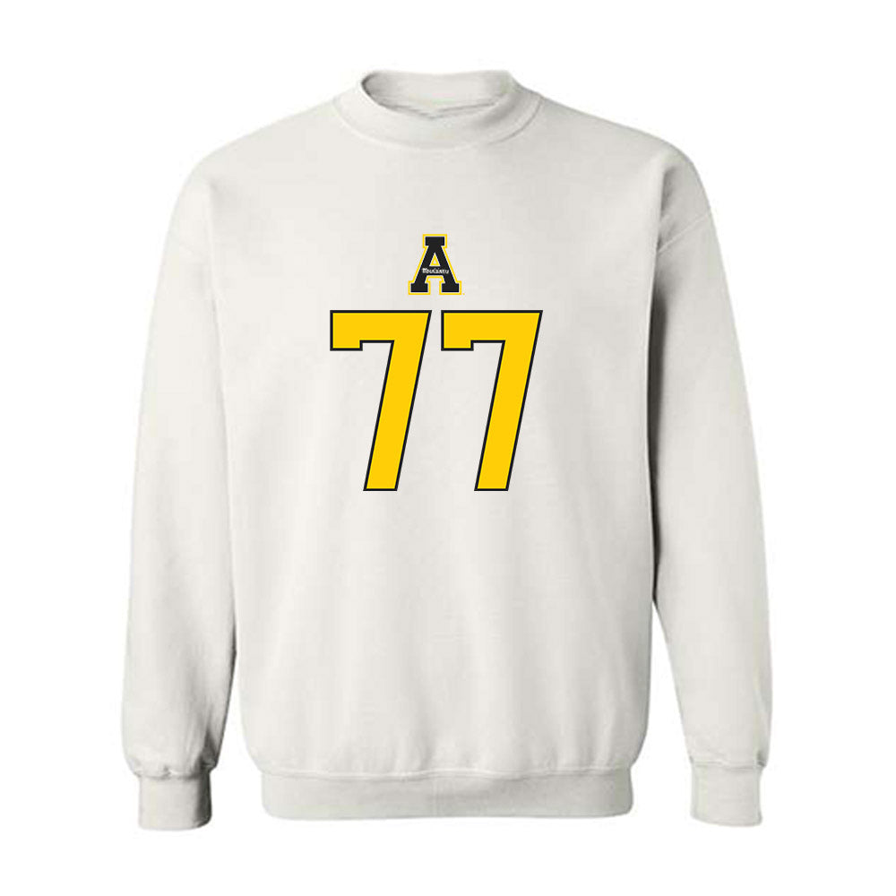 App State - NCAA Football : Daniel Davis - Generic Shersey Crewneck Sweatshirt-0