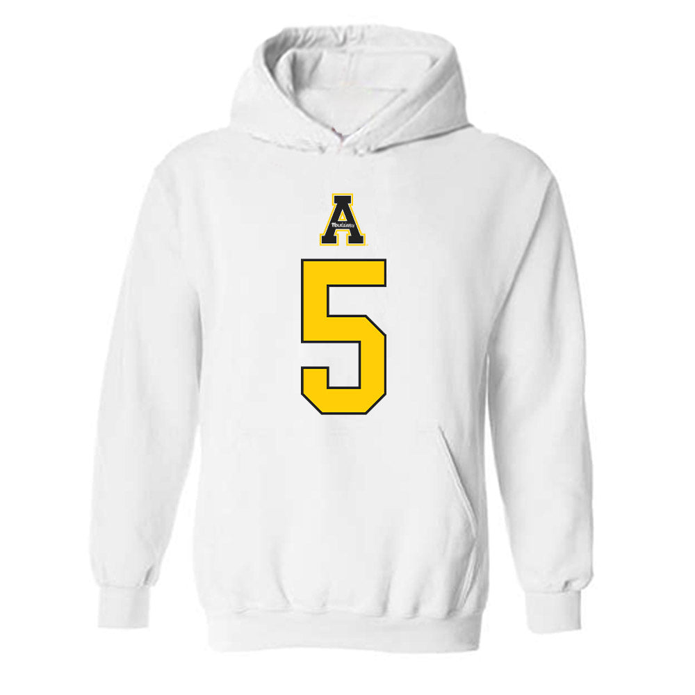 App State - NCAA Softball : Tavia Robinson - Generic Shersey Hooded Sweatshirt-0