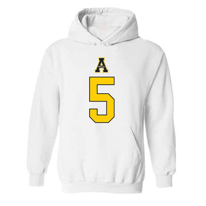 App State - NCAA Softball : Tavia Robinson - Generic Shersey Hooded Sweatshirt-0