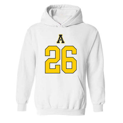 App State - NCAA Football : Max Guest - Generic Shersey Hooded Sweatshirt-0