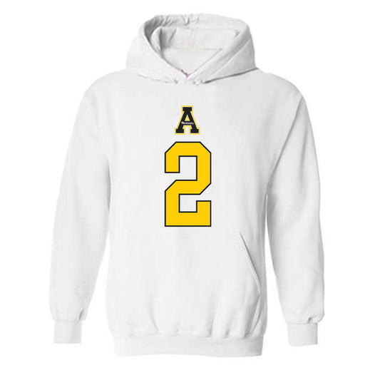 App State - NCAA Men's Basketball : Jonathan Moss - Generic Shersey Hooded Sweatshirt-0
