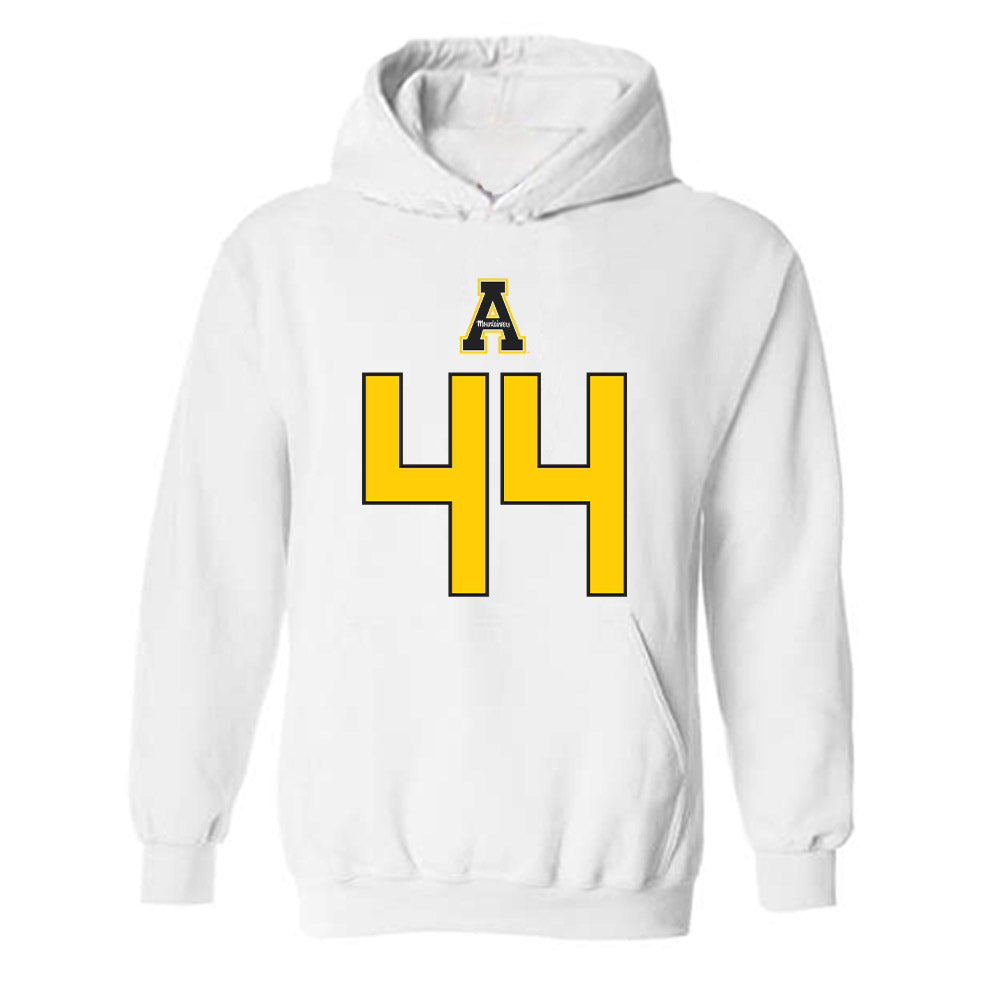 App State - NCAA Football : Manny Lewis - Generic Shersey Hooded Sweatshirt-0